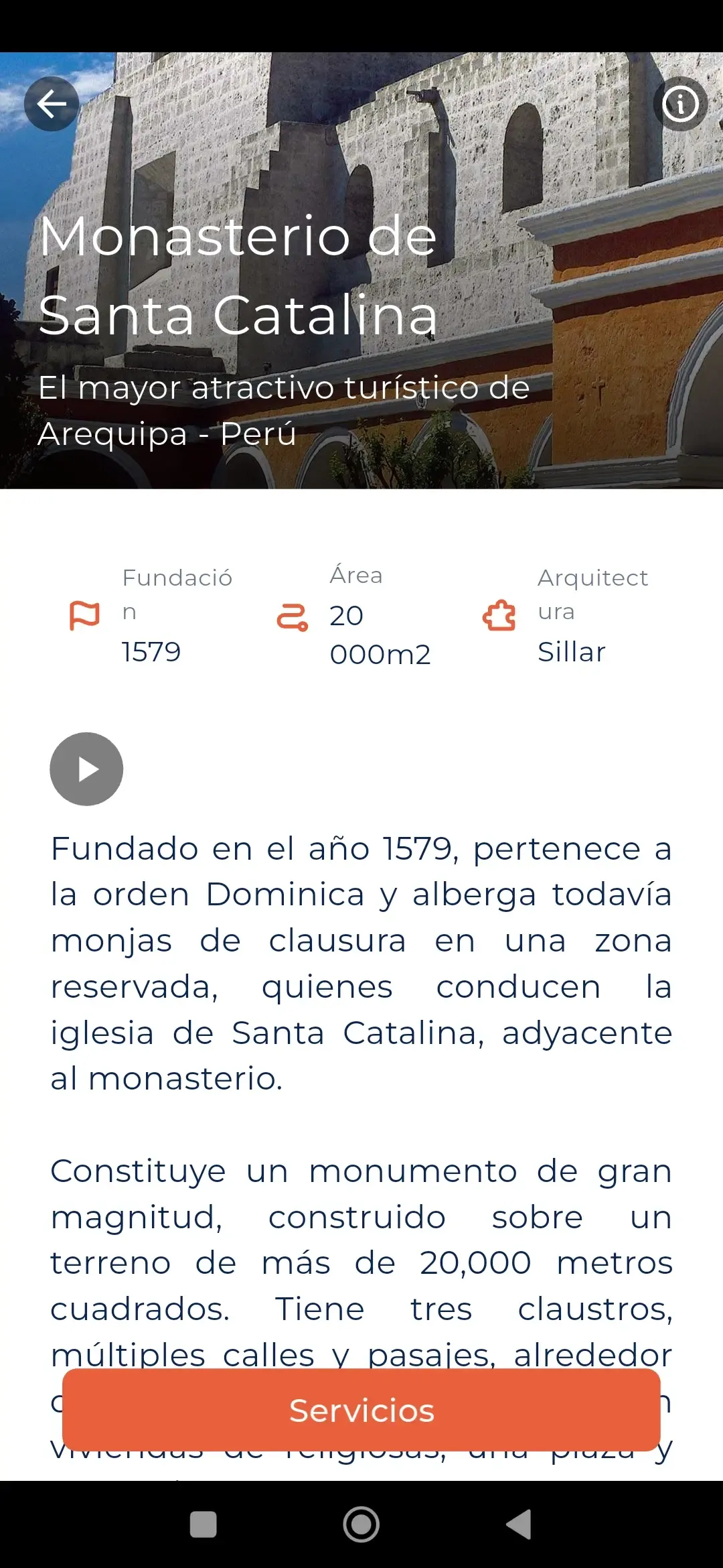 Información sobre el monasterio